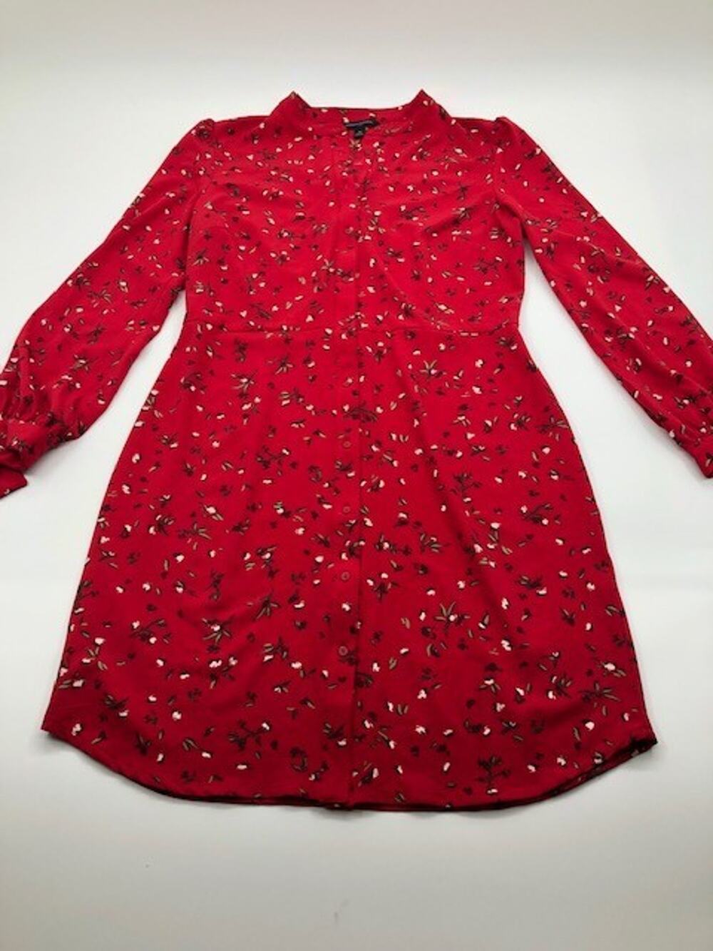 Banana Republic Red Floral Dress - Size 10